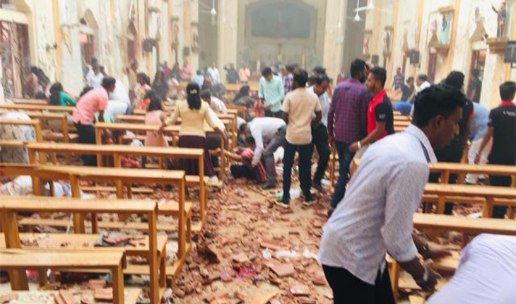  শ্রীলঙ্কায় গির্জা ও হোটেলে একাধিক বিস্ফ