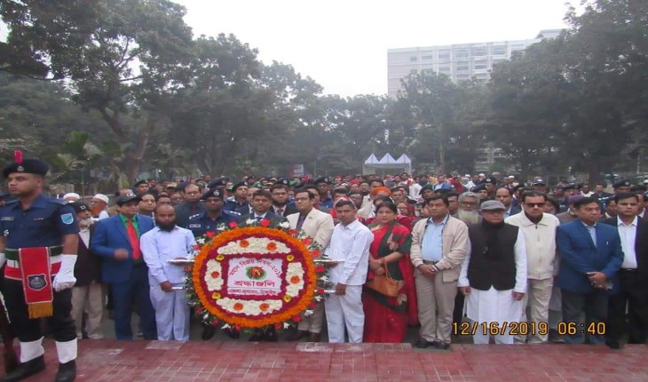 নানা আয়োজনের মধ্য দিয়ে টাঙ্গাইলে বিজয় দি