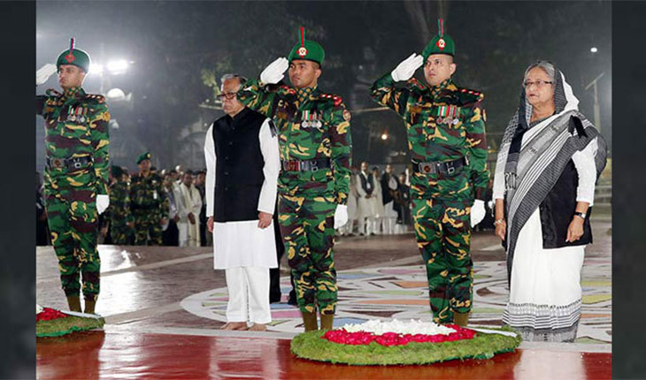 ভাষা শহীদদের প্রতি রাষ্ট্রপতি ও প্রধানমন