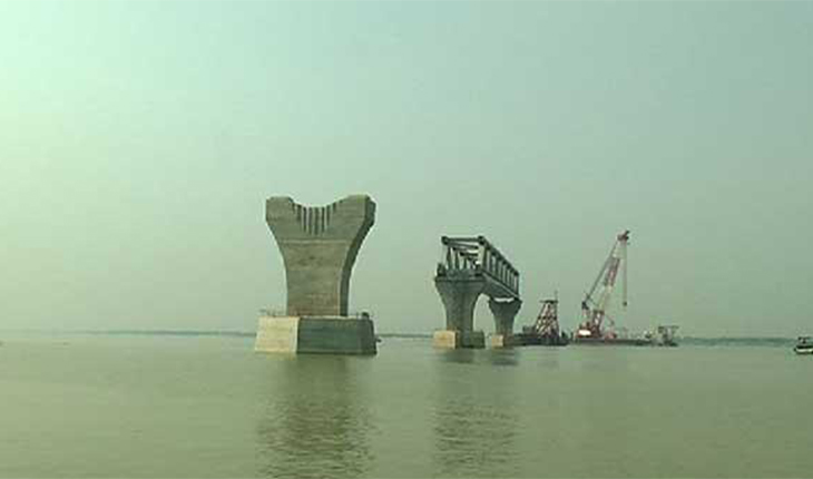 আজ বসছে পদ্মা সেতুর ১৩তম স্প্যান