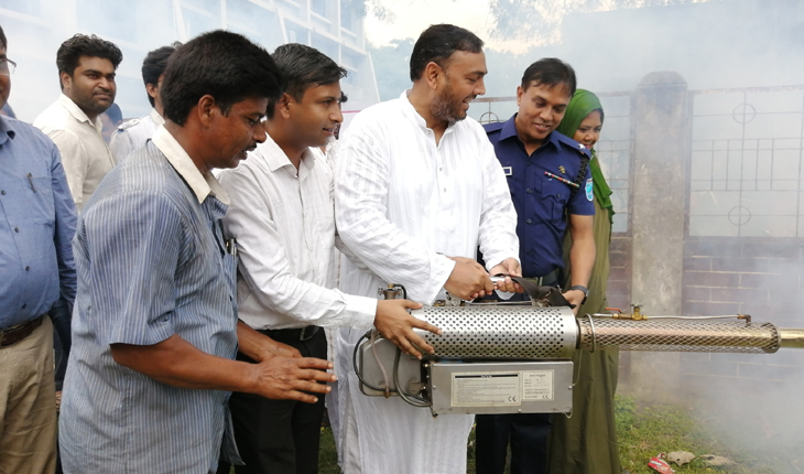 মশক নিধন ও পরিচ্ছন্নতায় নাগরপুরে ফগার মে