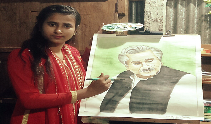 ঘাটাইলে বাক ও শ্রবণ প্রতিবন্ধী রং তুলিতে