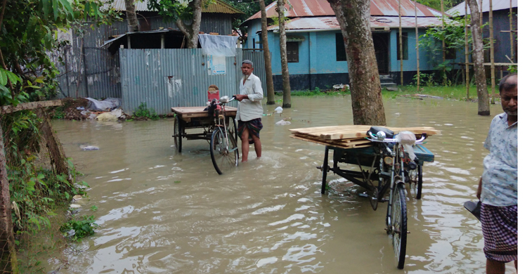 টাঙ্গাইলে বন্যা পরিস্থিতি অবনতি