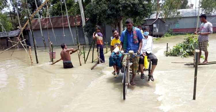 টাঙ্গাইলে তিনটি নদীর পানি বিপৎসীমার ওপরে