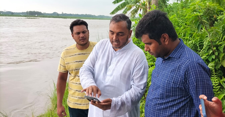 নাগরপুরে নদী ভাঙ্গন এলাকা পরিদর্শন করলেন