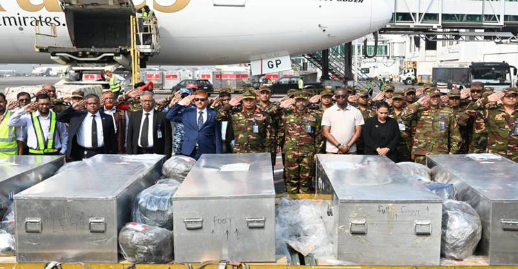 সুদানে নিহত ছয় শান্তিরক্ষীর মরদেহ দ